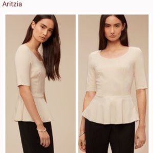 Aritzia - Babaton Barrett Peplum Blouse - Lilac/Purple - Size 4